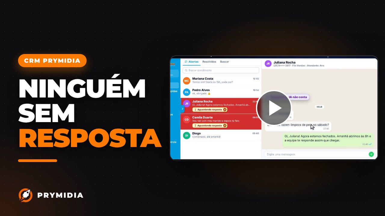 Vídeo: Aguardando resposta no CRM Prymidia