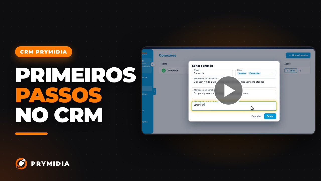 Vídeo: Primeiros passos no CRM Prymidia